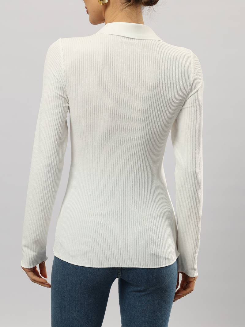 Tessa - Federica Ribbed Polo 50% Viscose by Ares Milano