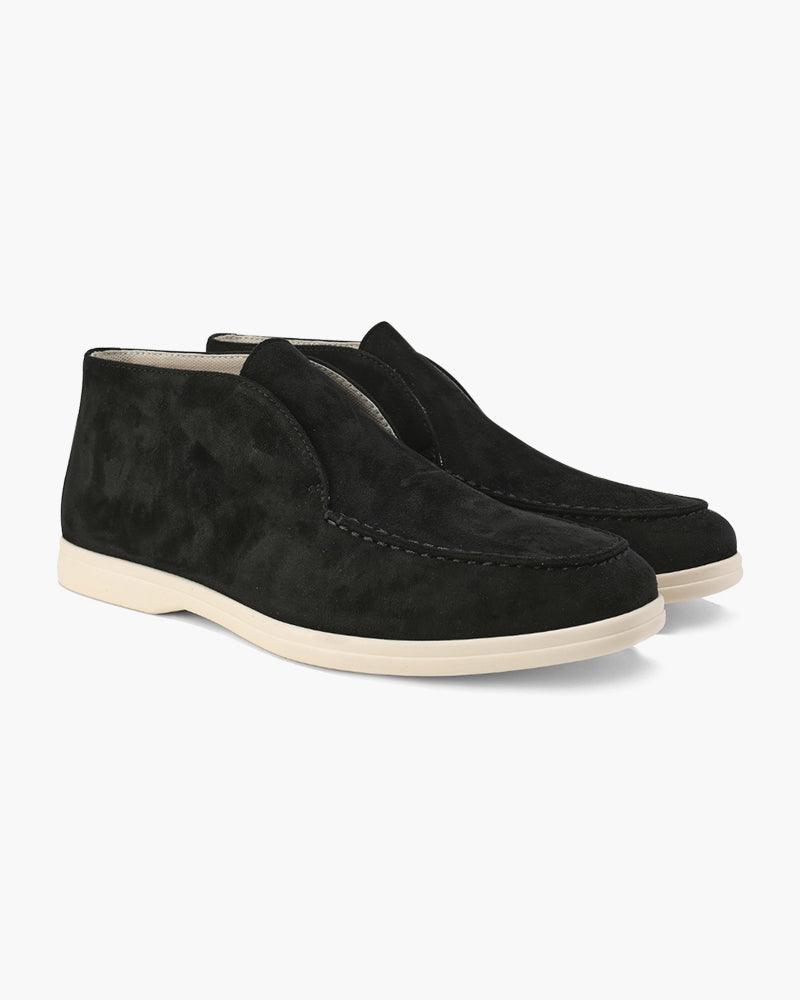 Thaddeus - High Suede Slip On Loafers by Ares Milano