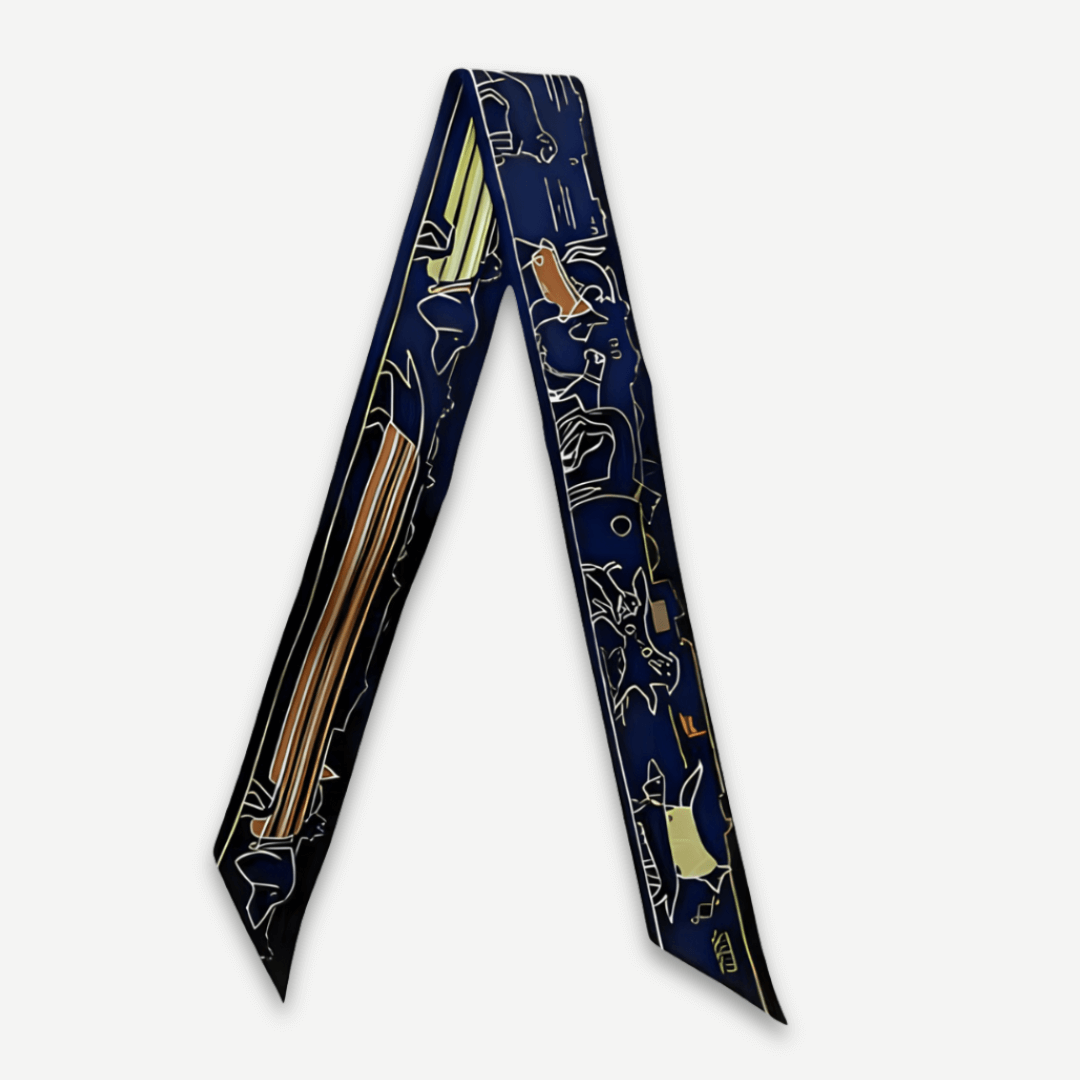 Geronimo - Silk Twilly Scarf by Ares Milano