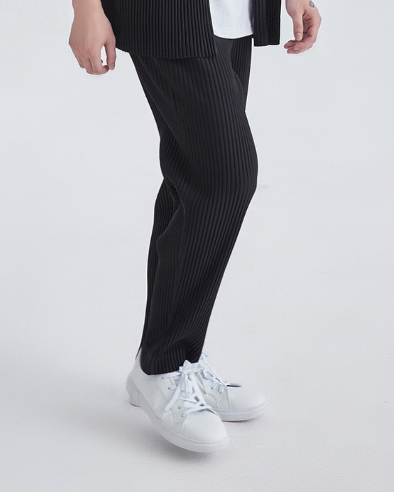 Silvio - Ribbed Cotton Pants by Ares Milano