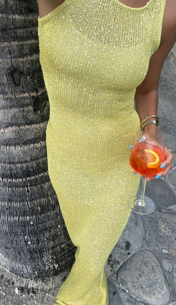 Aurelia - Sequin Maxi Dress by Ares Milano