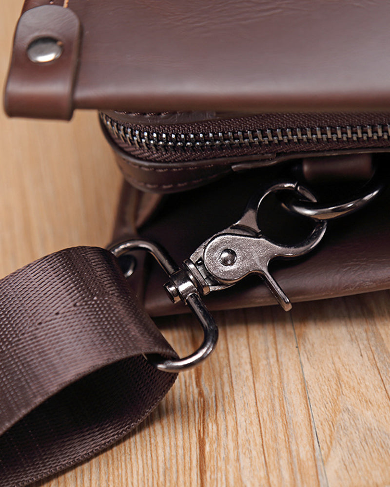 Ubaldo - Leather Laptop Case by Ares Milano