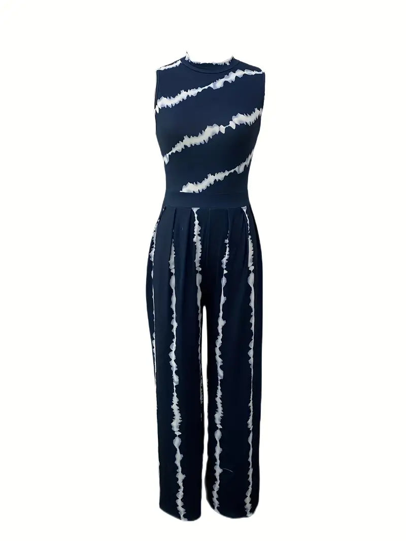 Berenice - High Neck Wide Leg Jumpsuit by Ares Milano
