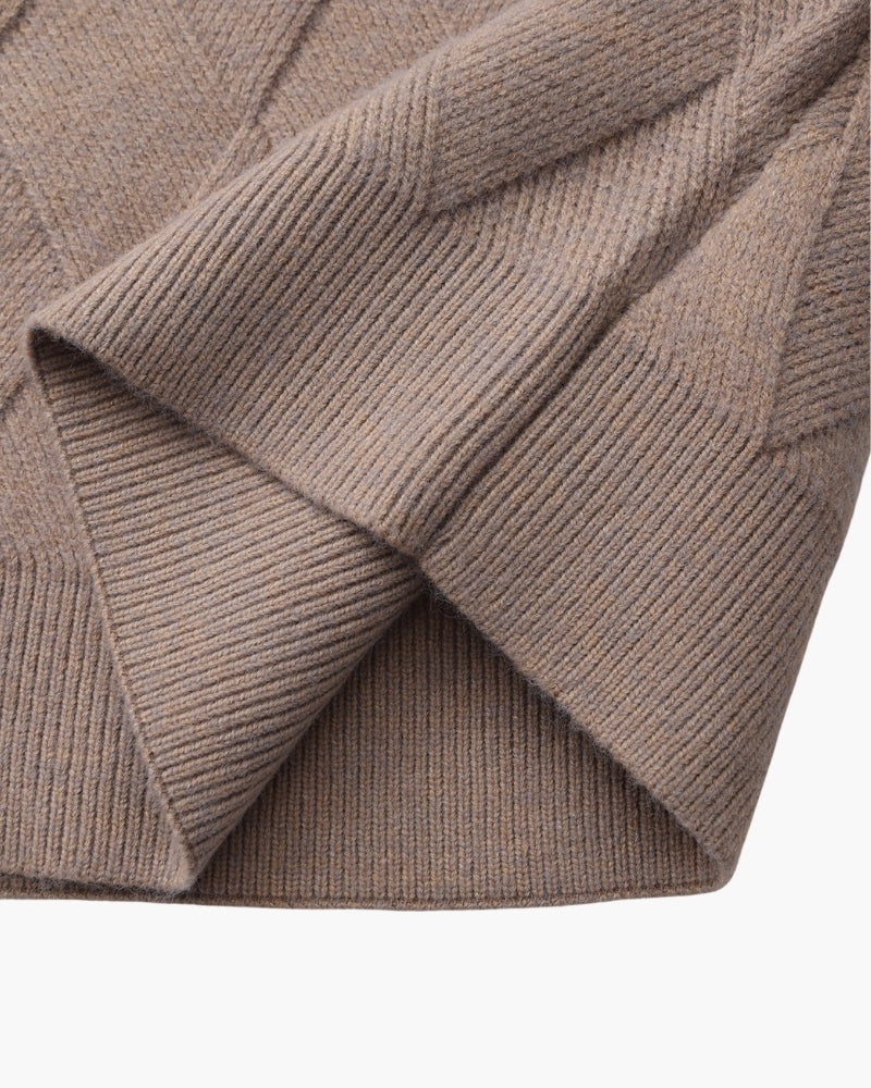 Pacifico - Diamond Knit Crewneck Sweater by Ares Milano