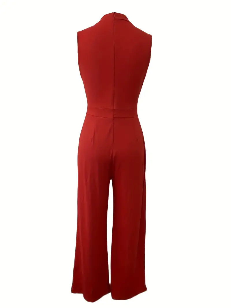 Berenice - High Neck Wide Leg Jumpsuit by Ares Milano