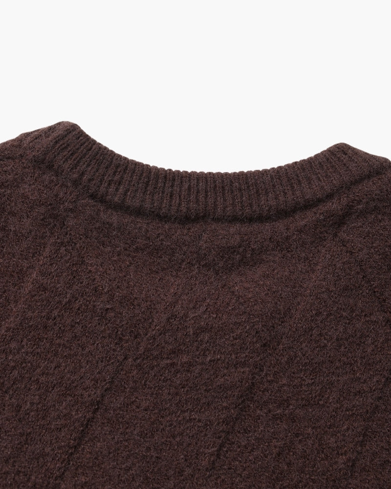 Pacifico - Diamond Knit Crewneck Sweater by Ares Milano