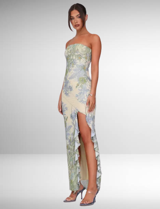 Fortunata - Adelisa Maxi Dress by Ares Milano