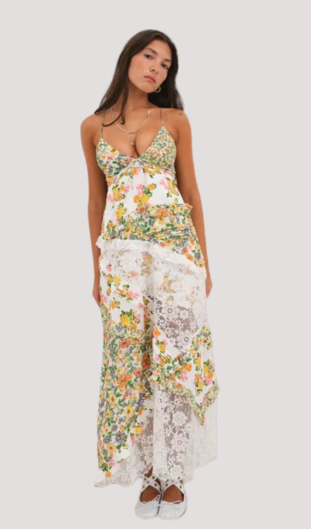 Luisa - Piacenza Floral Lace Maxi by Ares Milano