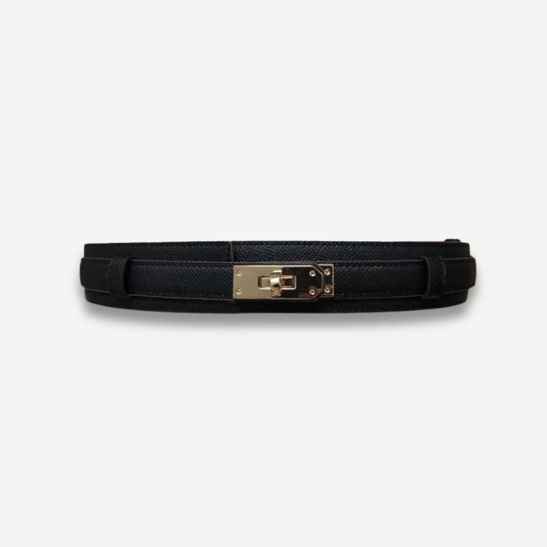 Gaetano - Wide Leather Belt Gold by Ares Milano