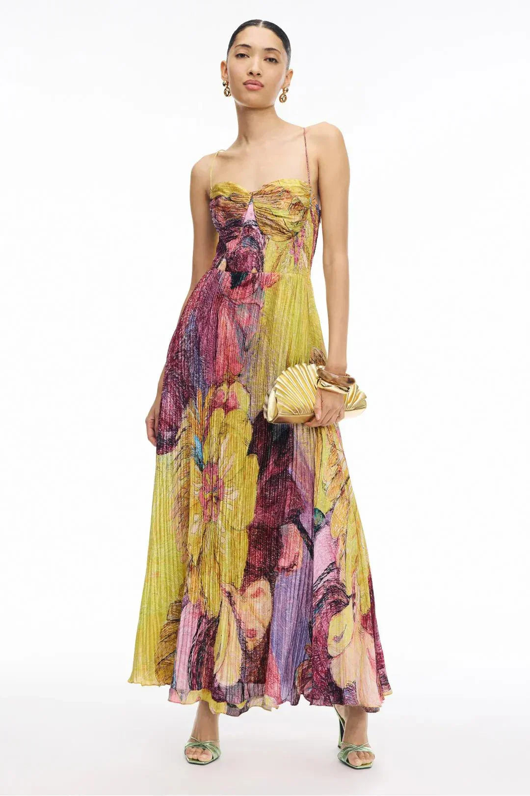 Manuela - Barbarina Maxi Dress Chiffon by Ares Milano