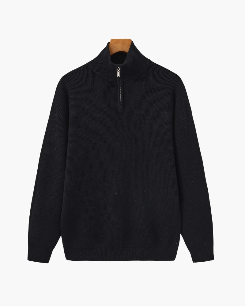 Baldassare - 60% Cotton Half Zip Pullover by Ares Milano