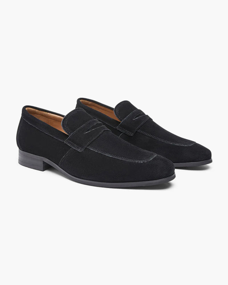 Caspian - Suede Penny Loafers by Ares Milano