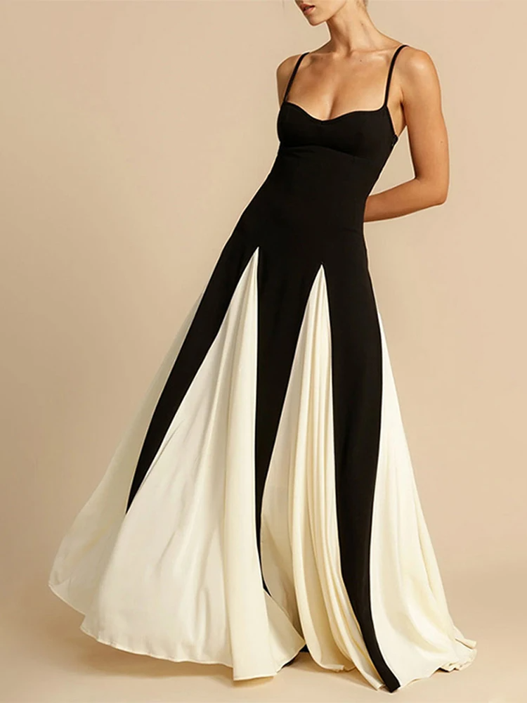 Zita - Two-Tone Maxi Dress by Ares Milano