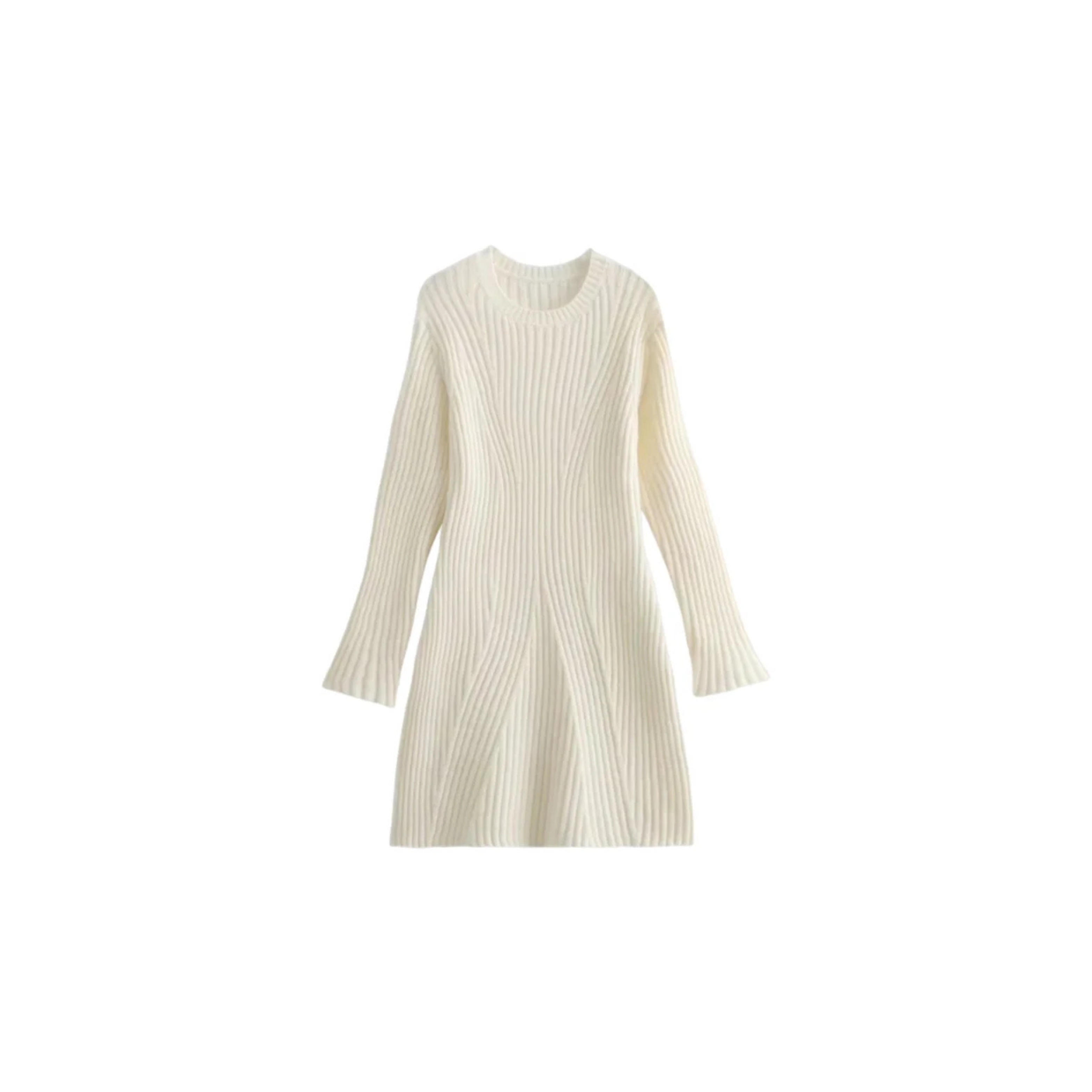 Enrichetta - Ribbed Knitty Dress Slim Fit by Ares Milano