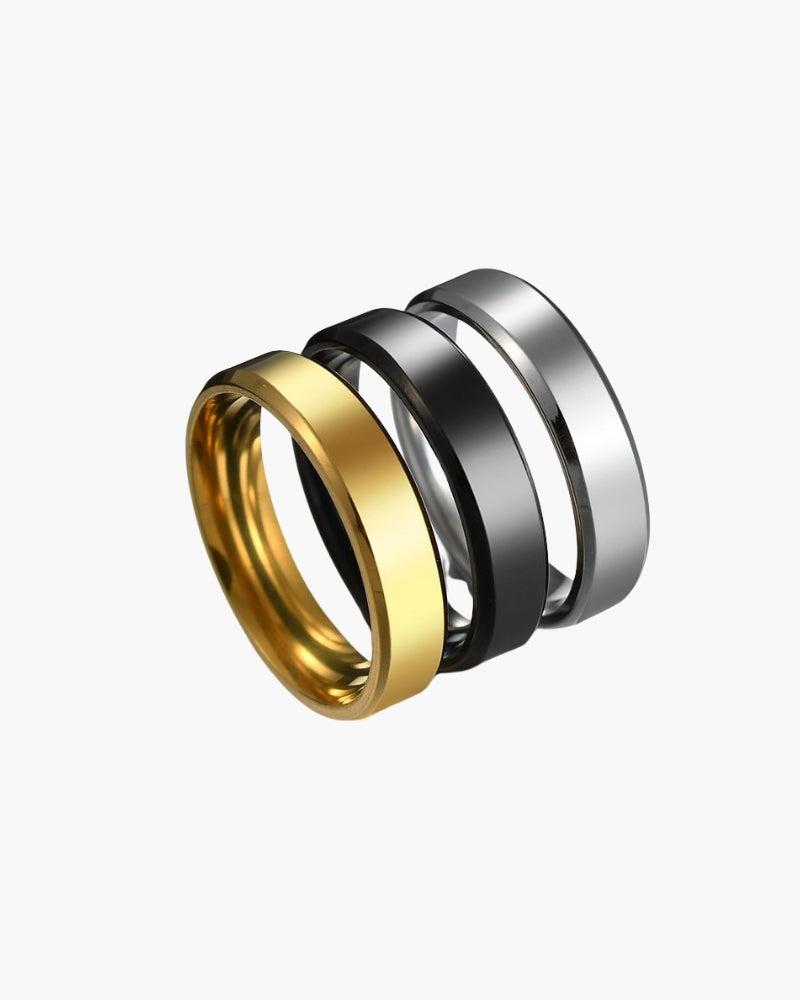 Fabiano - Stainless Steel Ring Minimal by Ares Milano