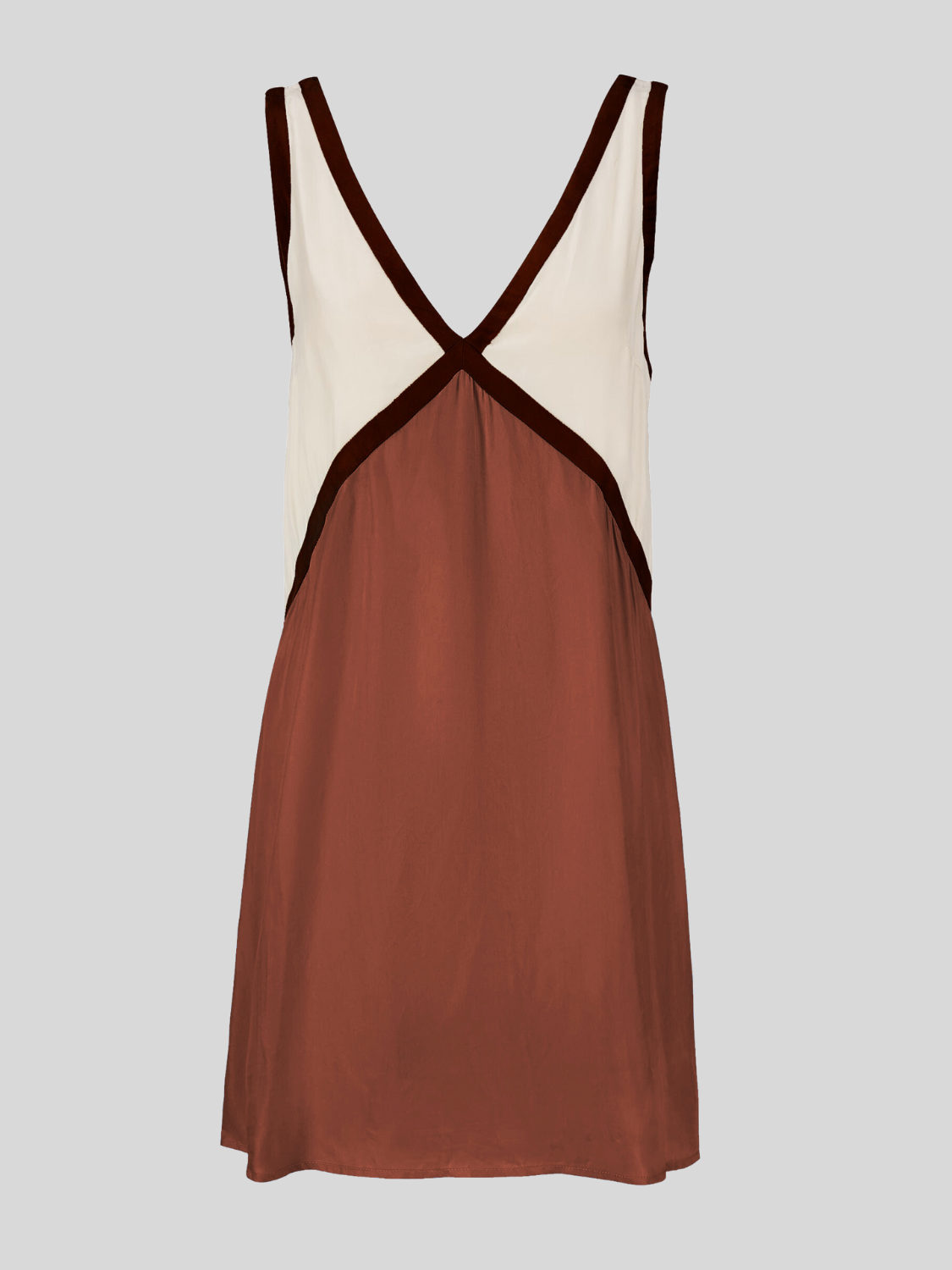 Gina - Satin Colorblock Silk by Ares Milano