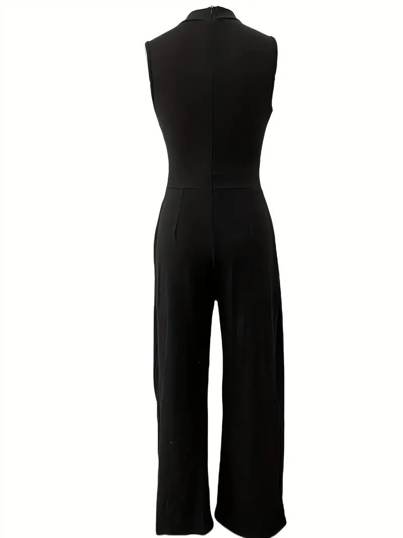 Berenice - High Neck Wide Leg Jumpsuit by Ares Milano