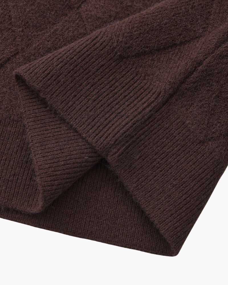 Pacifico - Diamond Knit Crewneck Sweater by Ares Milano