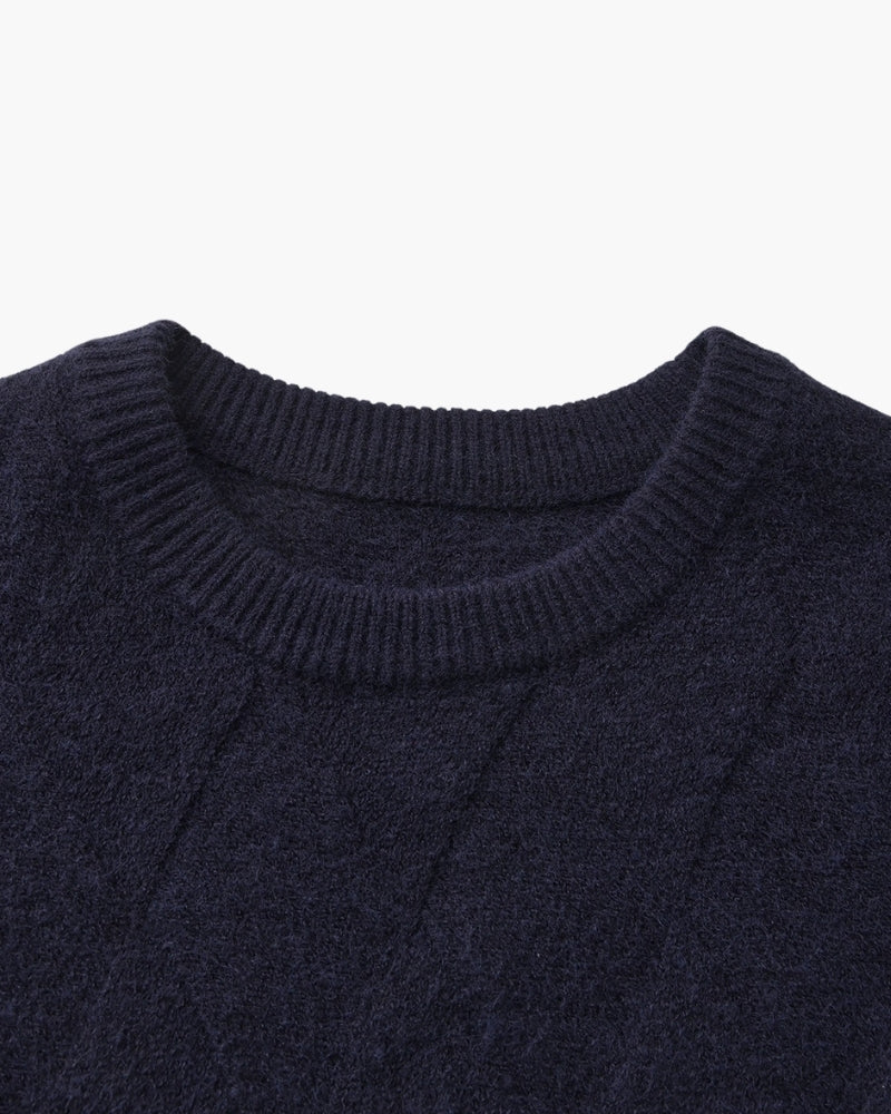 Pacifico - Diamond Knit Crewneck Sweater by Ares Milano