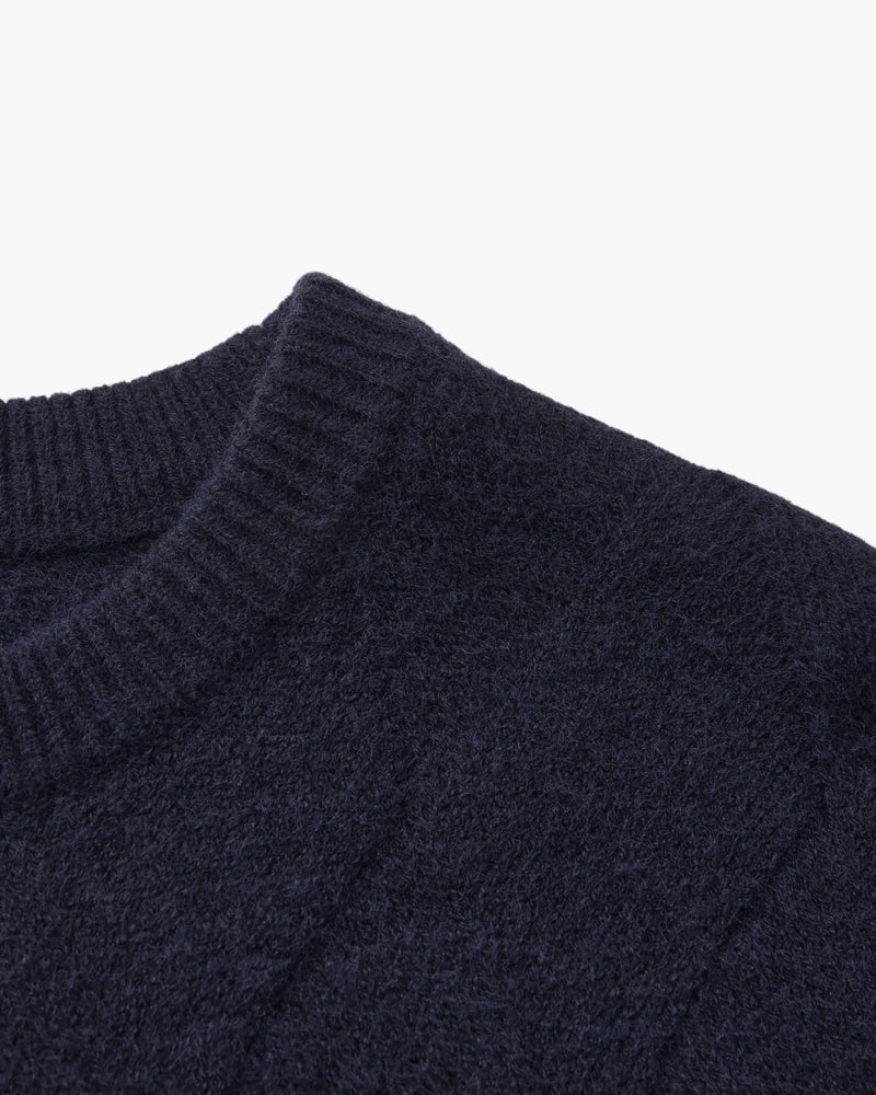 Pacifico - Diamond Knit Crewneck Sweater by Ares Milano