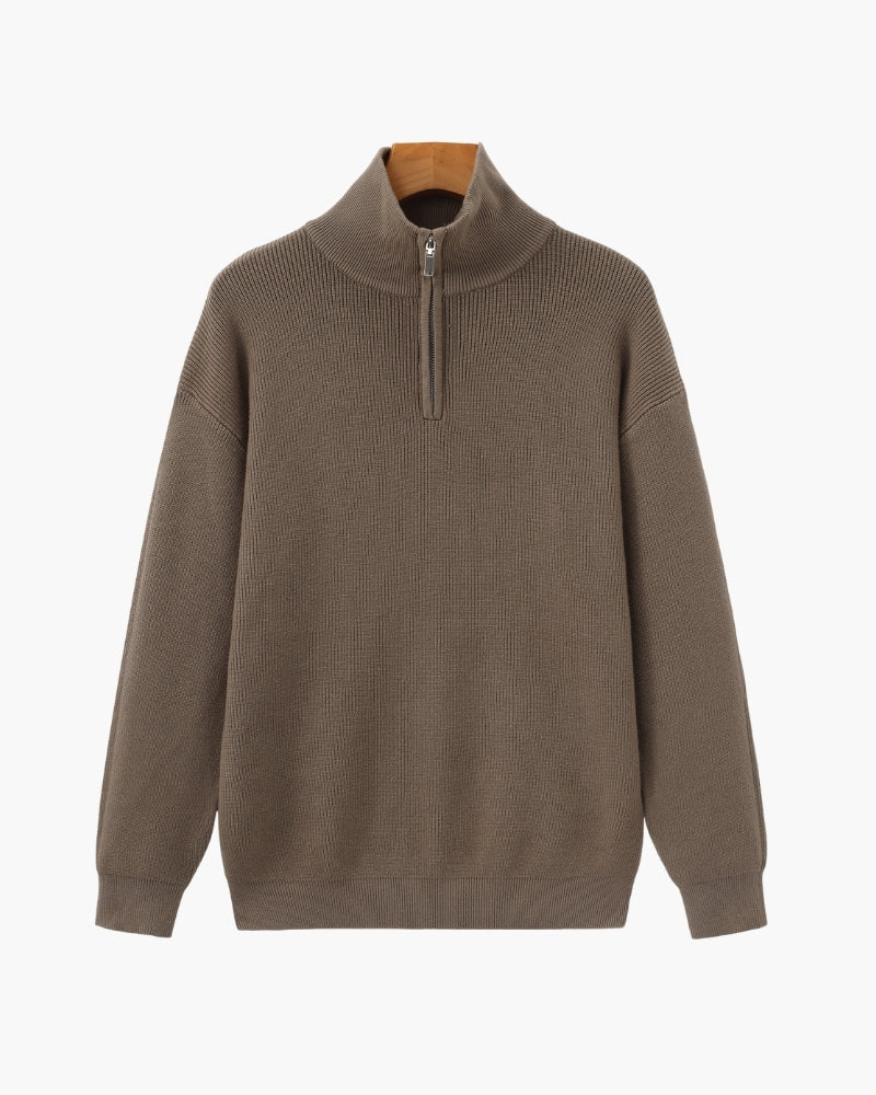 Baldassare - 60% Cotton Half Zip Pullover by Ares Milano