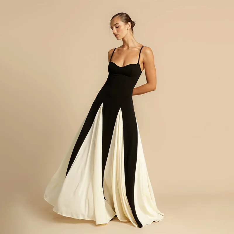 Zita - Two-Tone Maxi Dress by Ares Milano