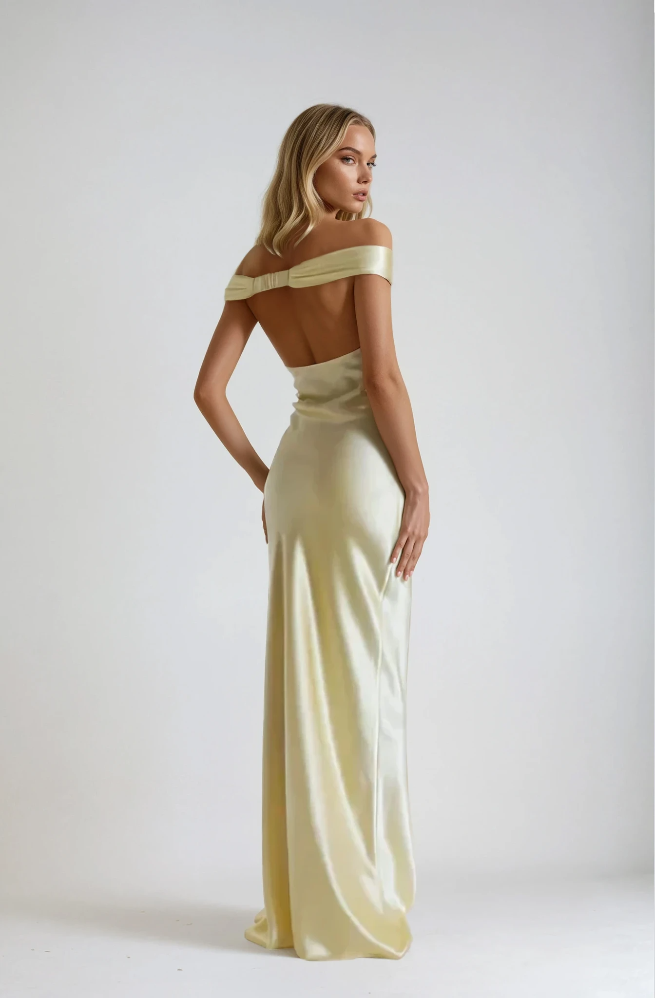 Orietta - Satin Maxi Dress by Ares Milano