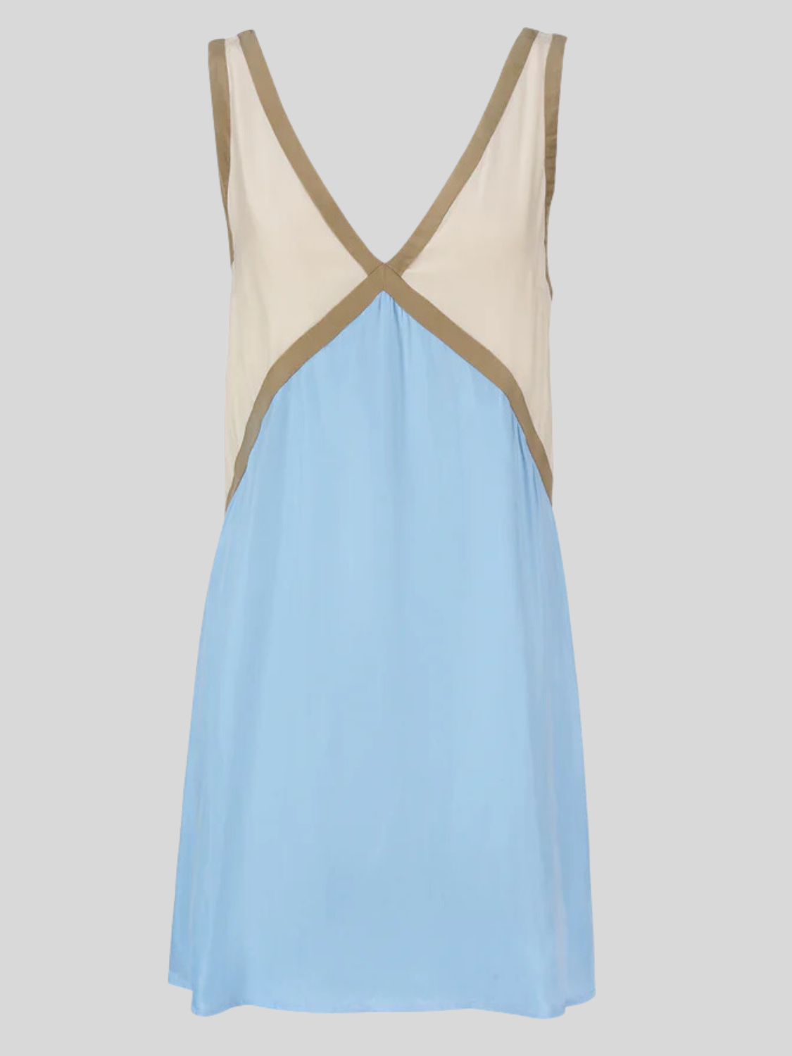 Gina - Satin Colorblock Silk by Ares Milano