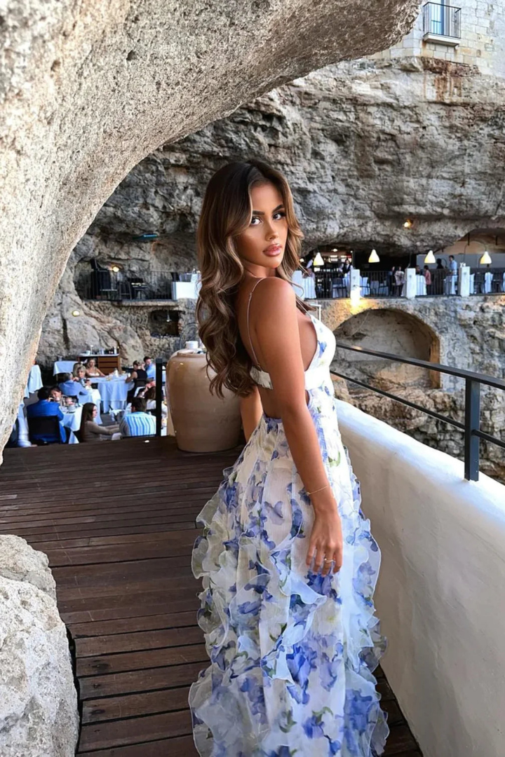 Fulvia - Silk Maxi Dress by Ares Milano