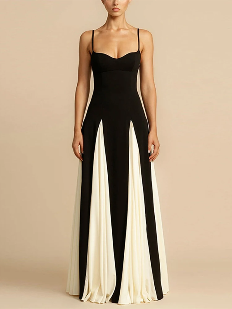 Zita - Two-Tone Maxi Dress by Ares Milano
