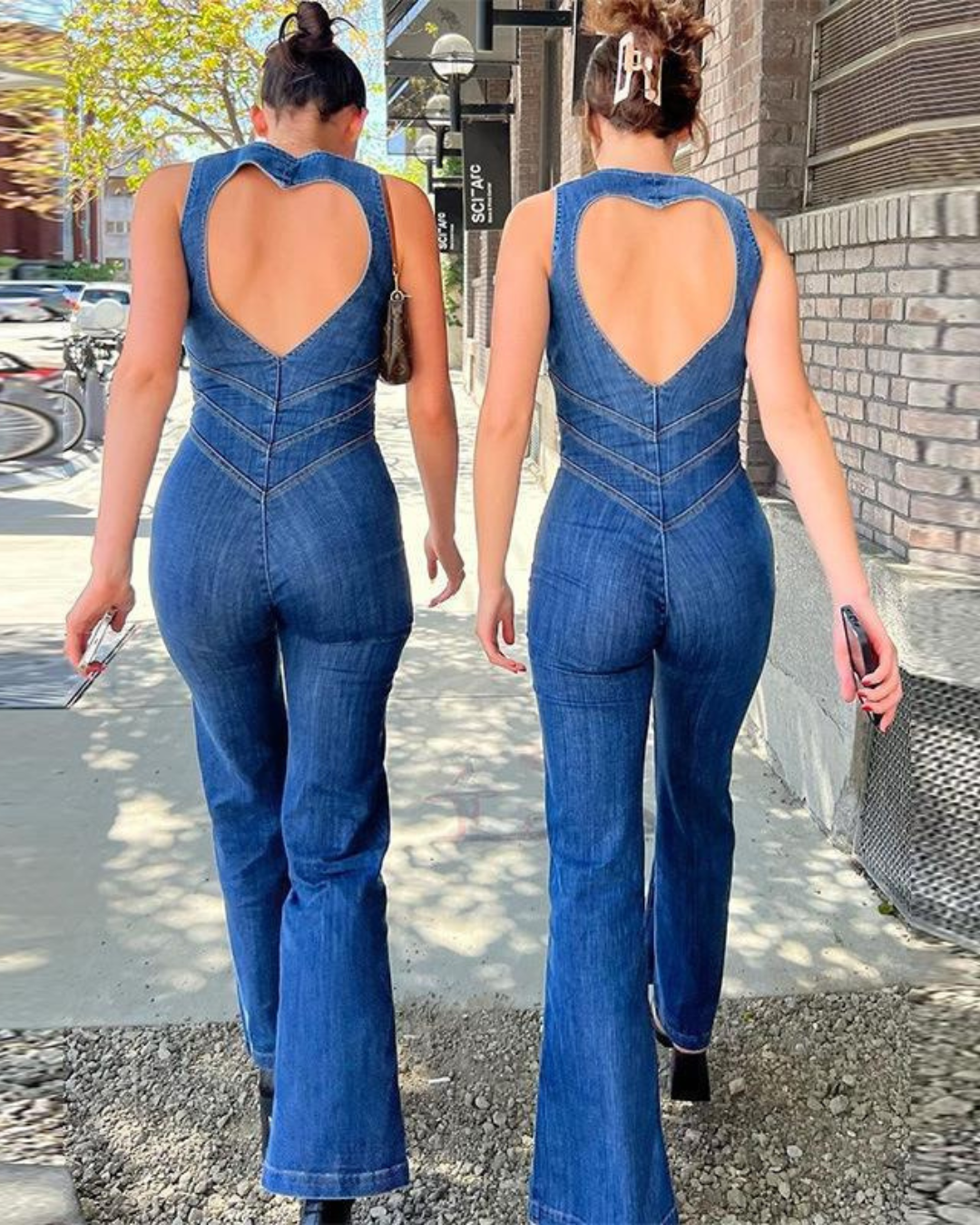 Susanna - Iconic Denim Jumpsuit by Ares Milano