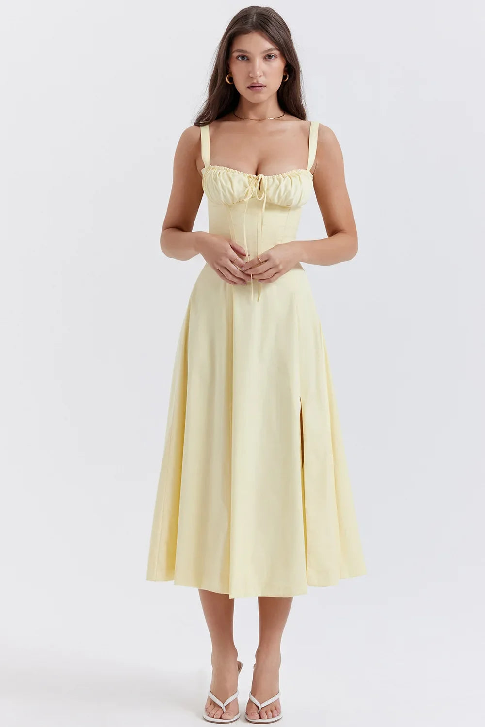 Renata - Silk Midi Dress by Ares Milano