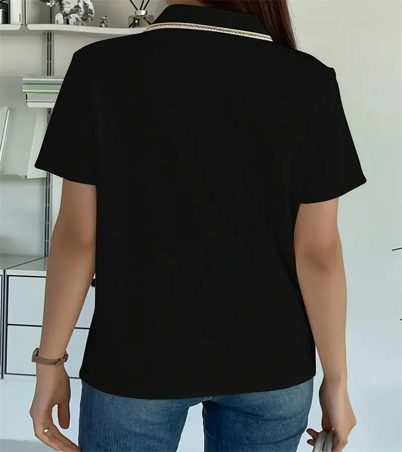 Zenaide - Premium Cotton Button-Up Tee by Ares Milano