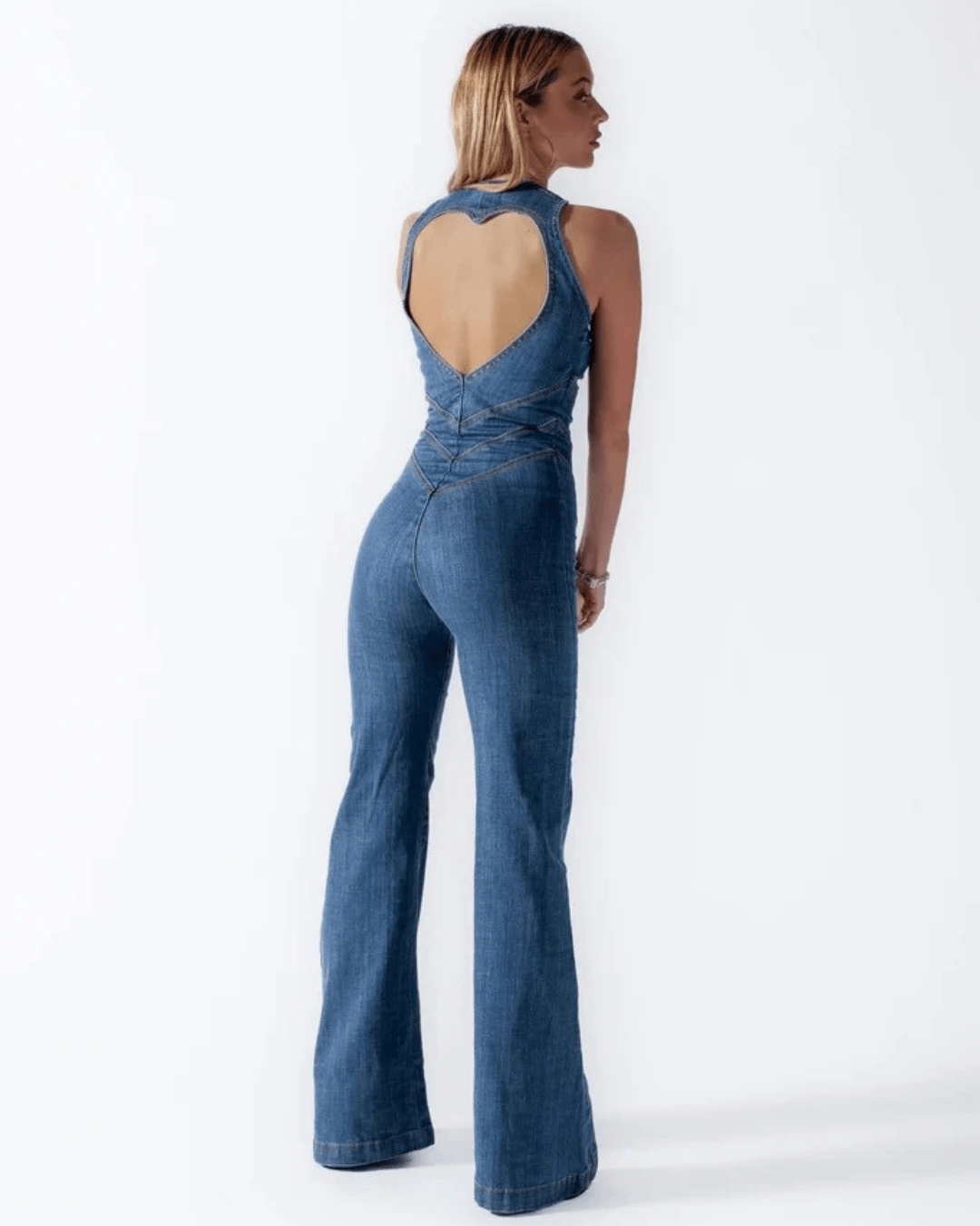 Susanna - Iconic Denim Jumpsuit by Ares Milano