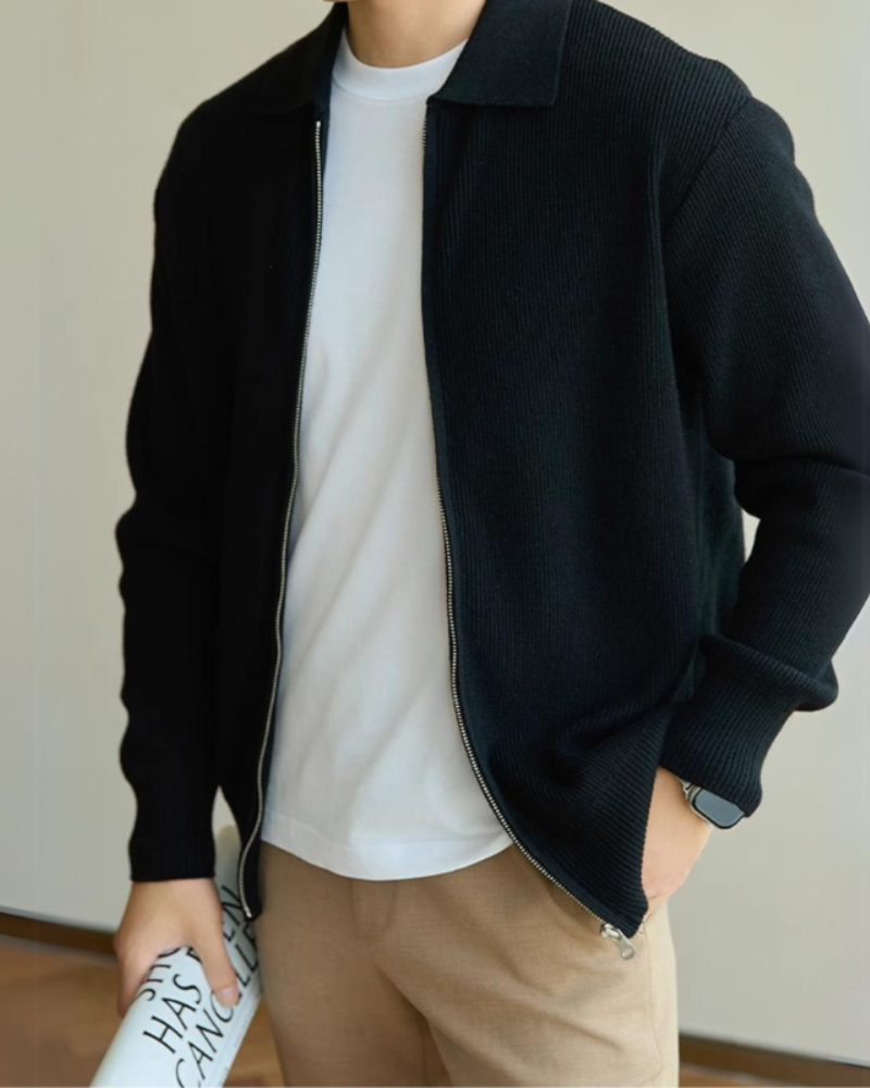 Ilario - Premium Wool Zip Vest by Ares Milano