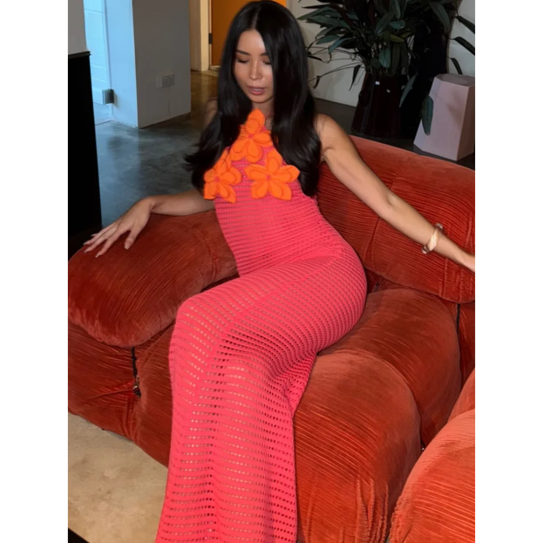 Eugenia - Crochet Maxi Dress by Ares Milano