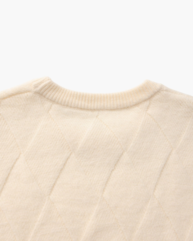 Pacifico - Diamond Knit Crewneck Sweater by Ares Milano
