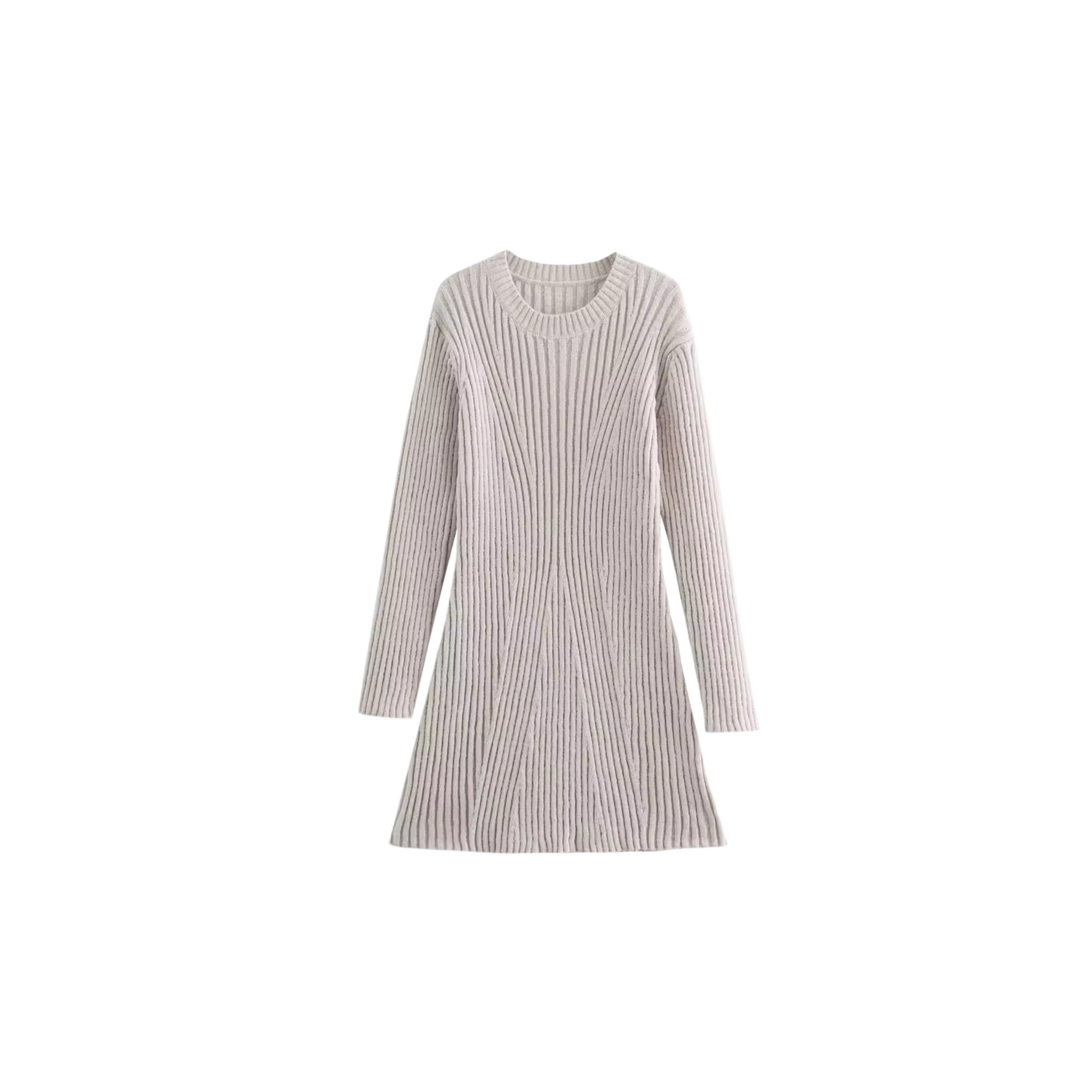 Enrichetta - Ribbed Knitty Dress Slim Fit by Ares Milano