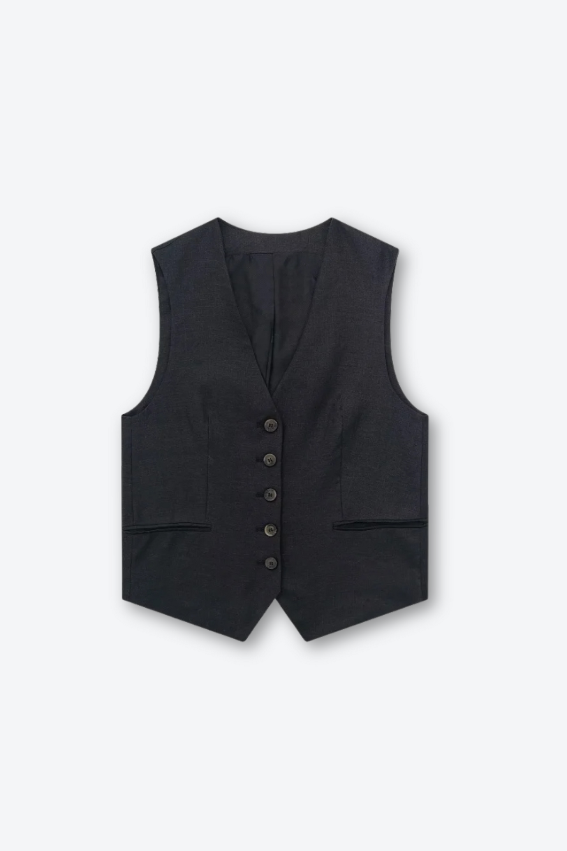 Veronica - 60% Linen Vest by Ares Milano