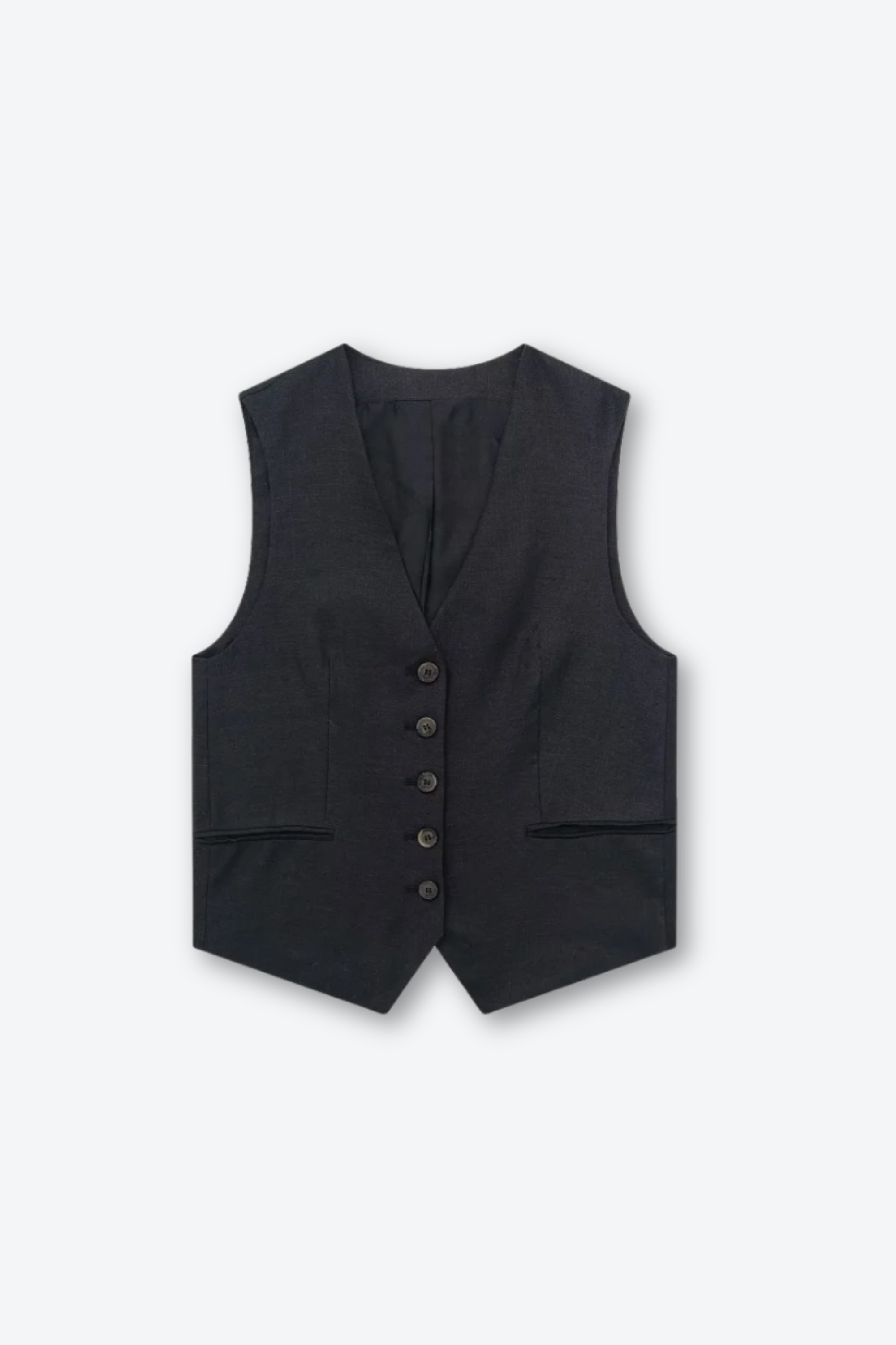 Veronica - 60% Linen Vest by Ares Milano