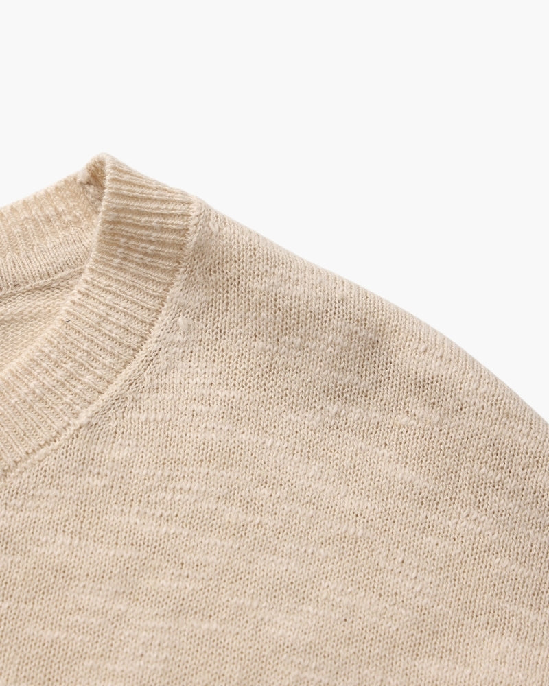 Cristiano - Linen-Cotton 75% Crewneck by Ares Milano