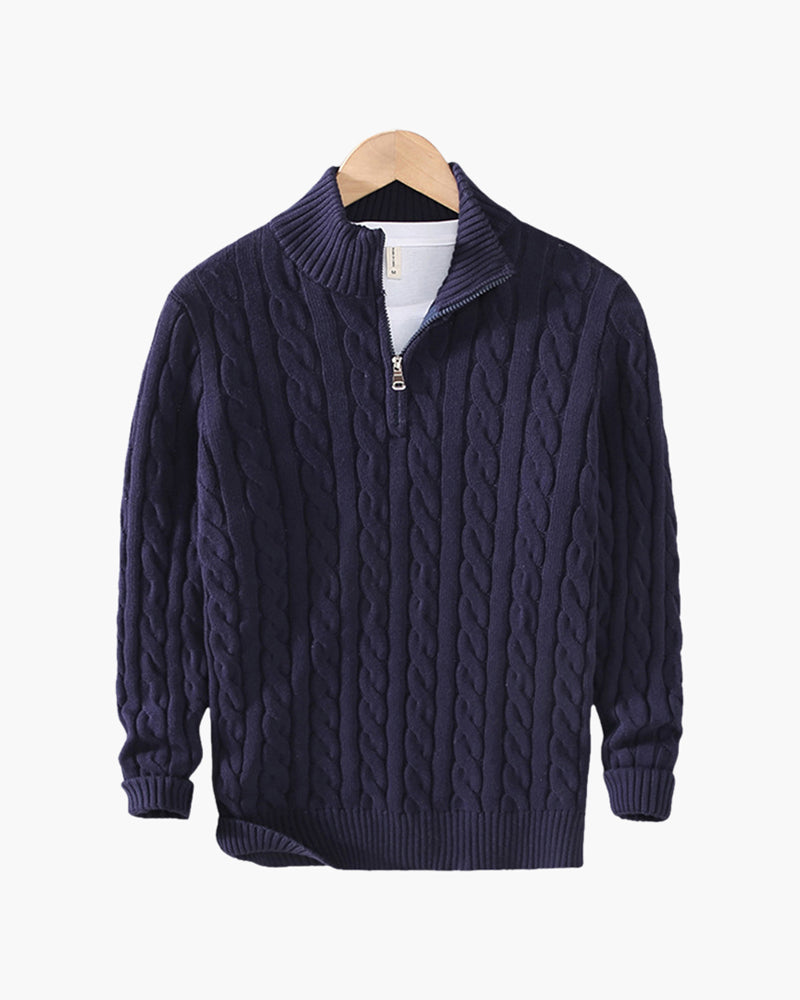Christophe - Cotton Soft Half Zip by Ares Milano