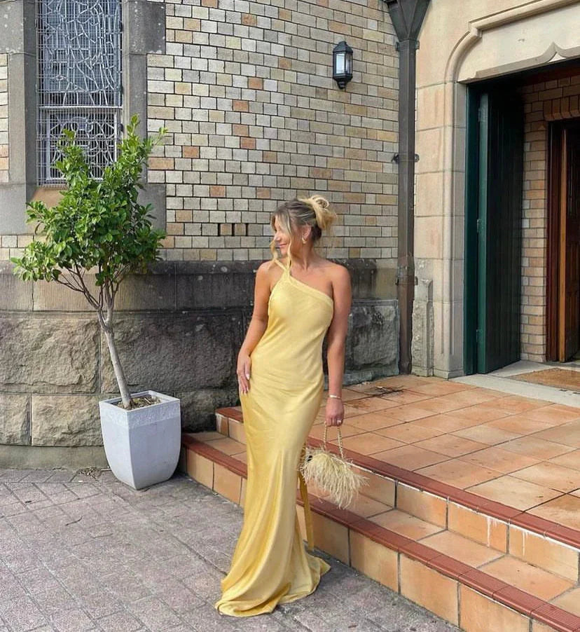 Norina - Orelina Satin Maxi Dress by Ares Milano