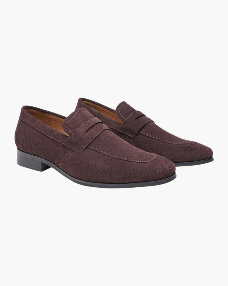 Caspian - Suede Penny Loafers by Ares Milano