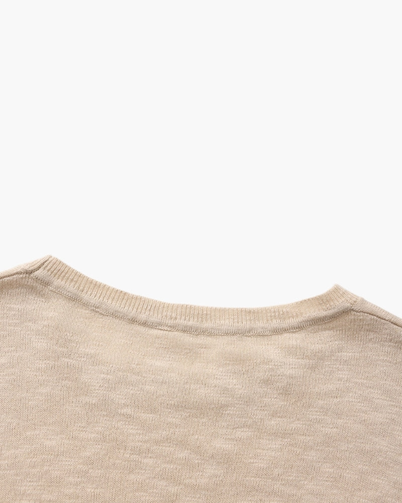 Cristiano - Linen-Cotton 75% Crewneck by Ares Milano