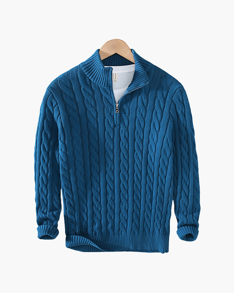 Christophe - Cotton Soft Half Zip by Ares Milano