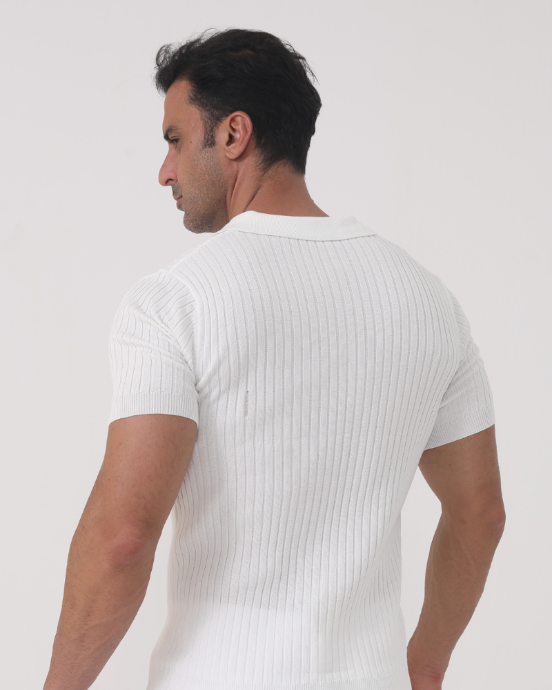 Leander - Ribbed Cotton Polo by Ares Milano
