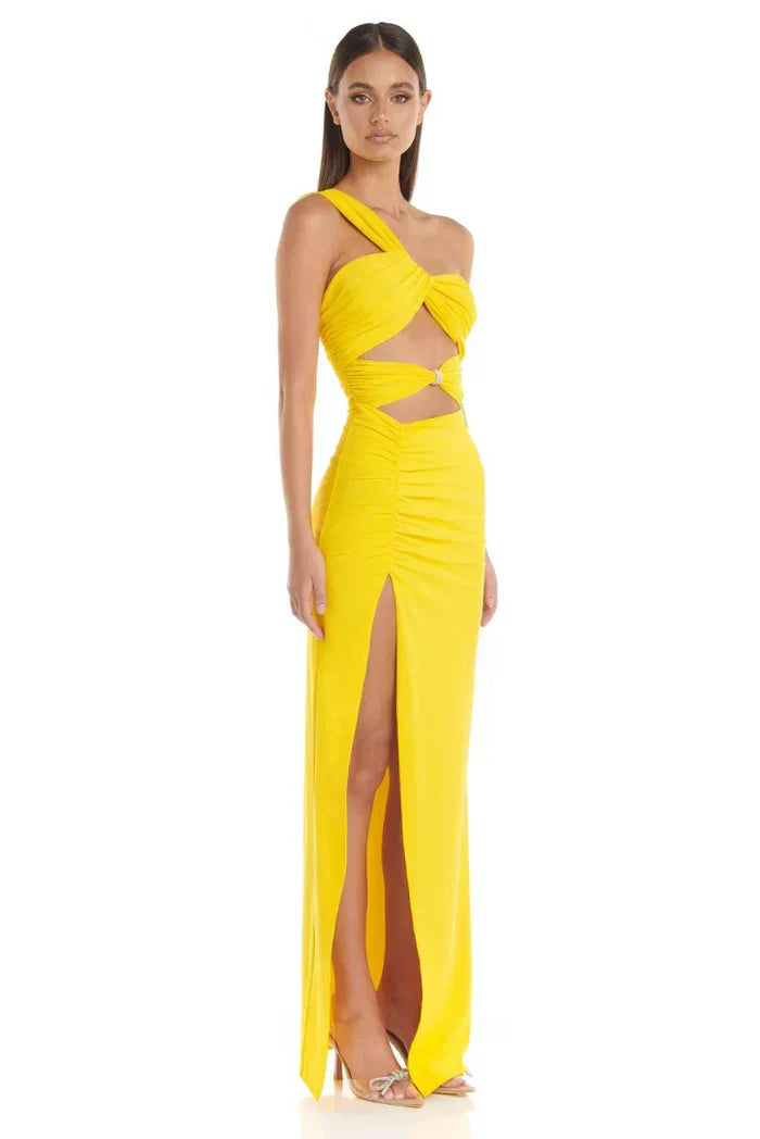 Arianna - Power Mesh Maxi Dress by Ares Milano