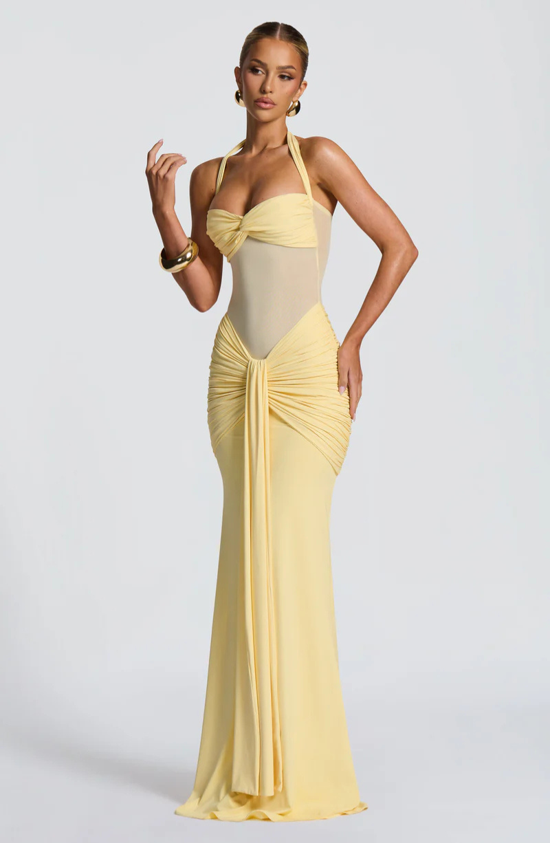 Romilda - Silk Maxi Dress by Ares Milano