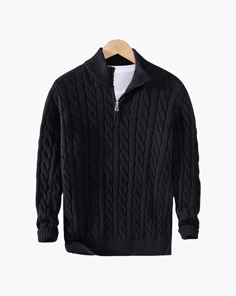 Christophe - Cotton Soft Half Zip by Ares Milano